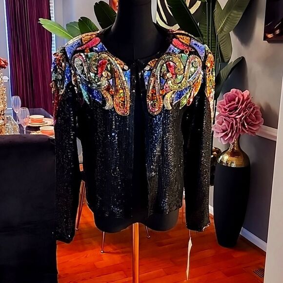 Stenay Jackets & Blazers - Vintage stenay beaded jacket sz small